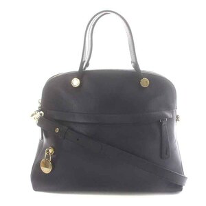 フルラ FURLA パイパー PIPER ショルダーバッグ ハンドバッグ 2WAY レザー 紺 ネイビー /NW10 レディース