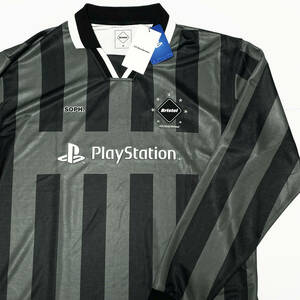 新品24AWプレステF.C.Real BristolゲームシャツL/S OVERSIZED GAME SHIRTサッカーシャツFCRBブリストルF.C.R.BロンTシャツSOPH.PlayStation