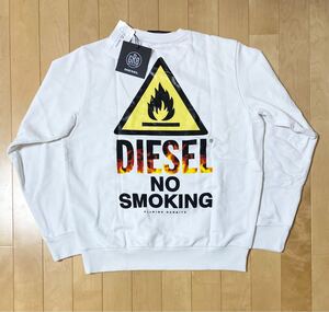 未使用☆XL [DIESEL×GR8×FR2] 20SS No Smoking スウェットシャツ トレーナー XL ホワイト D8.8-FR-SW06 ディーゼル エフアールツー