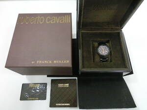 ♪♪【6D18①i】フランクミューラー　ロベルトカヴァリ　RV1G003M0081　腕時計　美品♪♪