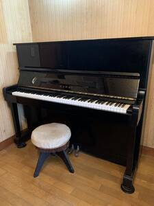 カワイ　KAWAI　アップライトピアノ　カワイ　KAWAI　椅子付き(高さ調整可)　KU-1B　製造番号432131　直接引き取り歓迎