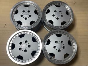 USED 希少サイズ 旧車 当時物 深リム weds FARMAS ウェッズ ファーマス ディッシュ 15×6.5J PCD114.3 OFF35 5H アルミホイール 4本セット