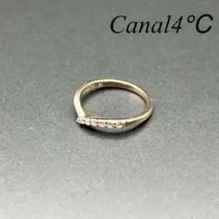 美品 Canal4℃ リング 7P ローズゴールド 5号相当 ＊2512