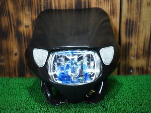 KSR110 KL110A★ヘッドライト ヘッドライトカバー フロントウィンカー 社外★Kawasaki カワサキ★6R041507