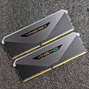 【中古】DDR4メモリ 32GB(16GB2枚組) Corsair VENGEANCE CMN32GX4M2Z4600C18 [DDR4-4600 PC4-36800]