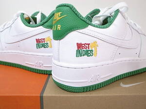 【送料無料 即決】NIKE AIR FORCE 1 LOW RETRO QS WEST INDIES 25cm US7 新品ウエストインディーズ復刻エアフォース1限定DX1156-100 白x緑