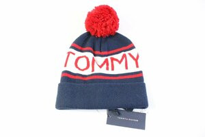 ☆194☆【未使用】 TOMMY HILFIGER トミーヒルフィガー ロゴ ニット 帽子