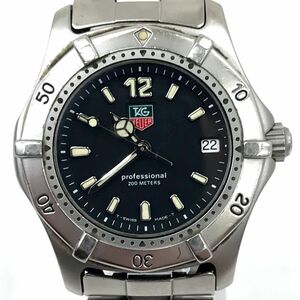 TAGHEUER タグホイヤー PROFESSIONAL プロフェッショナル 200 腕時計 クオーツ WK1210 ラウンド コレクション カレンダー 動作確認済