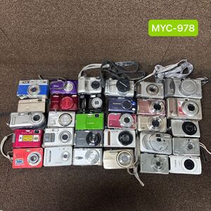 MYC-978 激安 デジタルカメラ デジカメ 30個 まとめ売り Canon CASIO Panasonic Nikon SONY OLYMPUS etc. 動作未確認 現状品 同梱不可