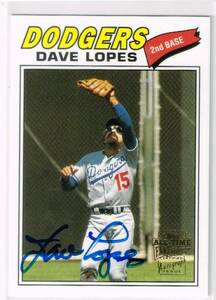 MLB 2004 Topps All-Time Fan Favorites Archives Autograph #FFA-DL Davey Lopes Auto トップス 直筆サイン デイビー・ロープス