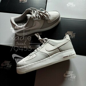 新品 正規品 NIKE ナイキ AIR FORCE1 LOW 07 LV8 エアフォース1 ロー 白 ライトボーン グレー クリアソール 26.5cm US8.5 箱付き