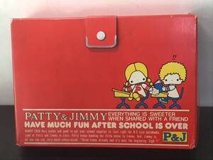 1975 サンリオ P＆J パティ＆ジミー PATTY＆JIMMY 紙製 BOX 収納 ケース ファンシー 昭和レトロ 当時物 旧ロゴ 中古 現状品