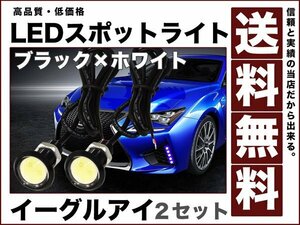 イーグルアイ/薄型 防水LEDスポットライト 黒BODY/白 ホワイト 送料無料 eagle-eye