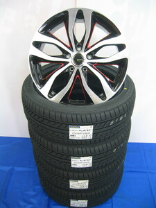 グッドイヤー 国産 夏 タイヤ LS EXE 215/45R18 & アルミホイールセット 新品 4本 2024年製 ノア ヴォクシー ステップワゴン 総額121000円~