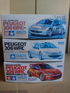 現品のみ 絶版1/24 プジョー206WRC 2001年 2003年 ボジアンレーシング 206WRC タミヤ製『同梱不可』