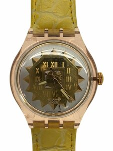 SWATCH◆自動巻腕時計/アナログ/-/GLD/YLW