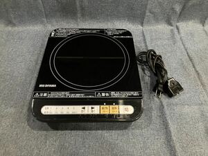 ②【2017年製】 IRIS OHYAMA アイリスオーヤマ IHコンロ 卓上IH調理器 IHクッキングヒーター IHK-T34-B ブラック さ