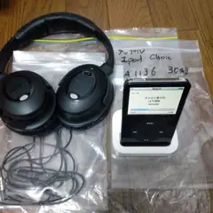 APPLE A1136 ipod classic 30GB&ボーズQCヘッドホン