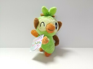 ポケットモンスター ほぺぴた ぬいぐるみ サルノリ タグ付き 紐付き BANDAI SPIRITS マスコット ポケモン 