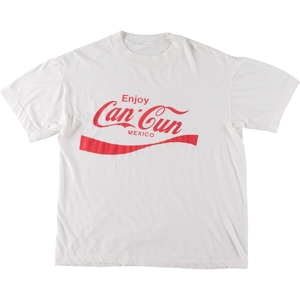 古着 ~90年代 COCA-COLA コカコーラ アドバタイジングTシャツ レディースXXL相当 ヴィンテージ /eaa481853 【Elulu/エルル】