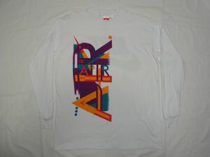 ☆美品・未着用☆ 90s ビンテージ NIKE ナイキ AIR スウォッシュ ロゴ 染込み 長袖 Tシャツ sizeF 白 ☆USA古着 ロンT デッドストック 80s