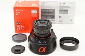 ☆新品同様☆ Sony ソニー FE 24mm F2.8 G SEL24F28G 元箱 付属品 ♯24112907