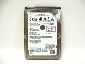 ▽HITACHI HGST Travelstar HTS547575A9E384 750GB SATA 5400rpm 8MB 2.5型 9.5mm 内蔵HDD 中古 日立