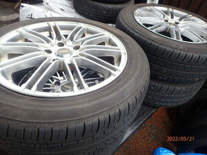 エンケイ シュミット 17x7J +50 NH100RV 205/55R17 2019年製 4本 ノア ヴォクシーステップワゴン アクセラ アテンザ キックス ストリーム