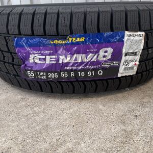 新品スタッドレス　グッドイヤー アイスナビ8 205/55R16 91Q 16インチ 1本 GOOD YEAR ICE NAVI8 プリウス86BRZヴォクシーカローラスポーツ