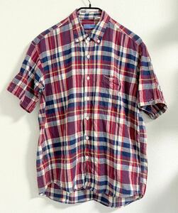 1997年 GOODENOUGH マドラスチェック 半袖シャツ （SHIRT FRAGMENT グッドイナフ フラグメント 藤原ヒロシ