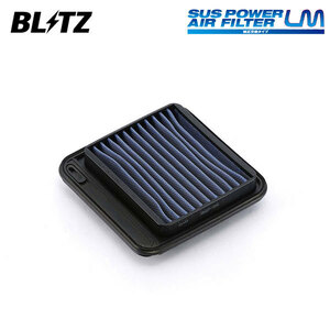 BLITZ ブリッツ サスパワー エアフィルター LM SS-25B AZワゴン MJ22S H19.2～H20.9 K6A ターボ カスタムスタイル 1A06-13-Z40