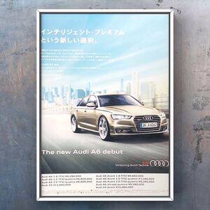 当時物 アウディA6 広告 / 4G C7 Audi RS6 S6 A6 カタログ 旧車 車 マフラー ホイール ミニカー パーツ カスタム エアロ 純正 中古 グッズ