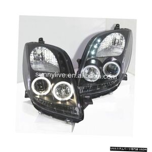 輸入カーパーツ トヨタヤリスヴィッツ用2006?2010年用ヤリスLEDエンジェルアイズヘッドランプ Yaris LED Ang