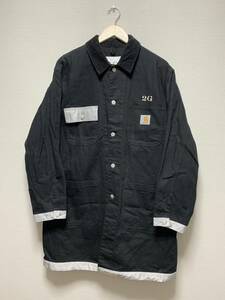 美品☆[2G×Carhartt WIP] 20AW リフレクティブ切替 ワークコート M ブラック 日本製 ツージー カーハート