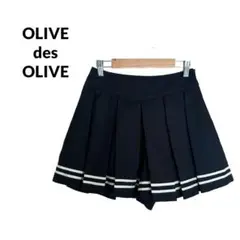 S2432【OLIVE des OLIVE】プリーツ ショートパンツ　裾ライン