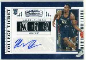 KALEB JOHNSON　19-20 Panini Contenders Draft Picks　直筆サインカード