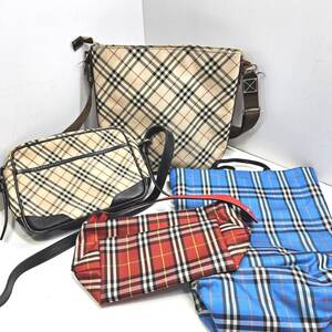 BURBERRY バーバリー まとめ4点 ノバチェック ショルダーバッグ トートバッグ ハンドバッグ レザー/ナイロン ｙ1040-2