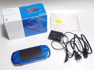 【1000円スタート】SONY ソニー PSP-3000VB PlayStation Portable バイブラントブルー ゲーム機本体 箱/説明書付き 起動確認済