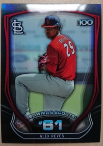 ★ALEX REYES BOWMAN CHROME TOP PROSPECT 2015 #BTP-61 MLB メジャーリーグ アレックス レイエス CARDINALS カージナルス SCOUTS