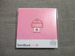 ■アクトワークス DateBlock デートブロック・ライト 卓上カレンダー ピンク