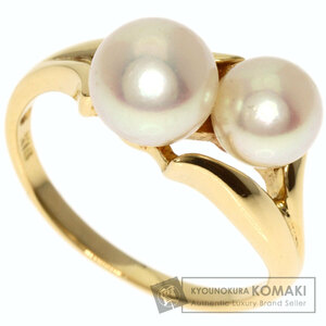 MIKIMOTO ミキモト アコヤパール 真珠 リング・指輪 K18イエローゴールド レディース 中古