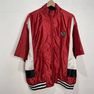 送料無料☆90s☆NIKE☆半袖トラックジャケット☆ジャージ☆レッド☆XL☆