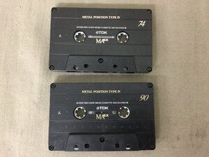 ★Ｃ―００６★カセットテープ2本セット　中古 TDK MA EX 74分/90分 メタルポジション タイプⅣ メタルテープ 録音消去済 [60]