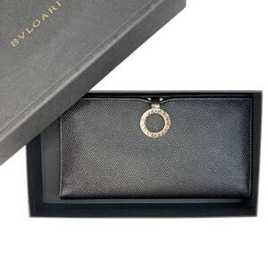 美品 ブリガリ BVLGARI レディース サークル ロゴクリップ 長財布