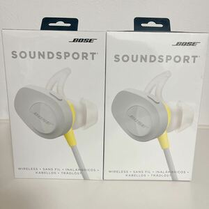 即決あり 新品未使用未開封品 まとめ売り 2点セット Bose SoundSport Wireless Headphones, Citron イヤホン イエロー [並行輸入品]