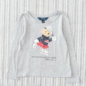 ★ラルフローレン★ポロベア＊長袖Tシャツ＊グレー＊120cm