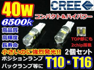 【全国送料無料】CREE製LED★40W★超小型で爆裂発光T10/T16プロジェクター★6500k