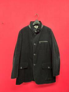 B544-K39-1977 BURBERRY バーバリー コーデュロイジャケット ブラック LLサイズ BBR15-521-09 着丈約78cm/肩幅約47cm/身丈57cm/袖丈約60cm