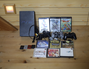 PS2プレイステーション2本体+コントローラー+メモリーカード+ソフト9個セット