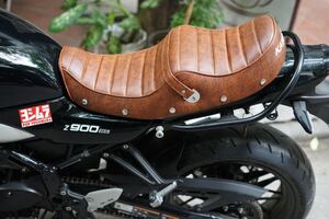 セール中　z900rs　シート　Javimotor　タックロールシート　焼茶色　TYPE３　　新品（完成品、シートベース含む）